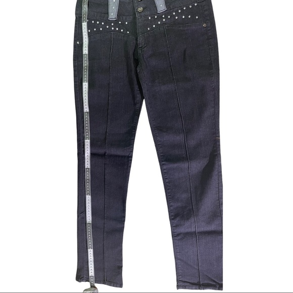 Vintage black Jeans with Rhinestones size 13 - Picture 4 of 7
